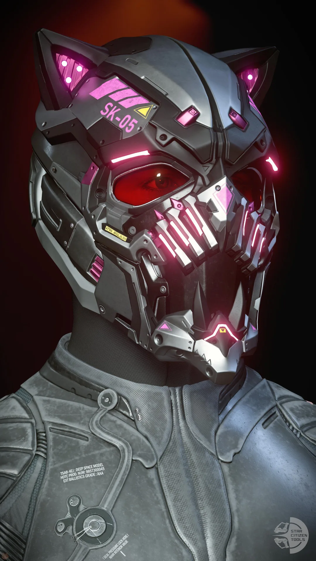 Star Kitten Damon Helmet